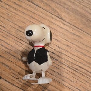 ❤️10/$40 Snoopy Wind-Up Toy - Black and White Vintage 1972